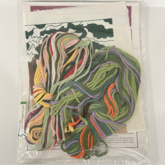 New Vintage Almost Home Needlepoint Kit Needlecrafts Society House Garden - Picture 2 of 2